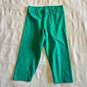 Mini Boden girls size 11-12 years green cropped leggings, vguc